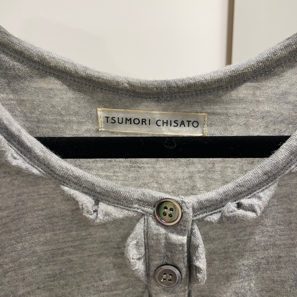 Tsumori Chisato Gray Puff Sleeve Dress - Picture 2 of 4